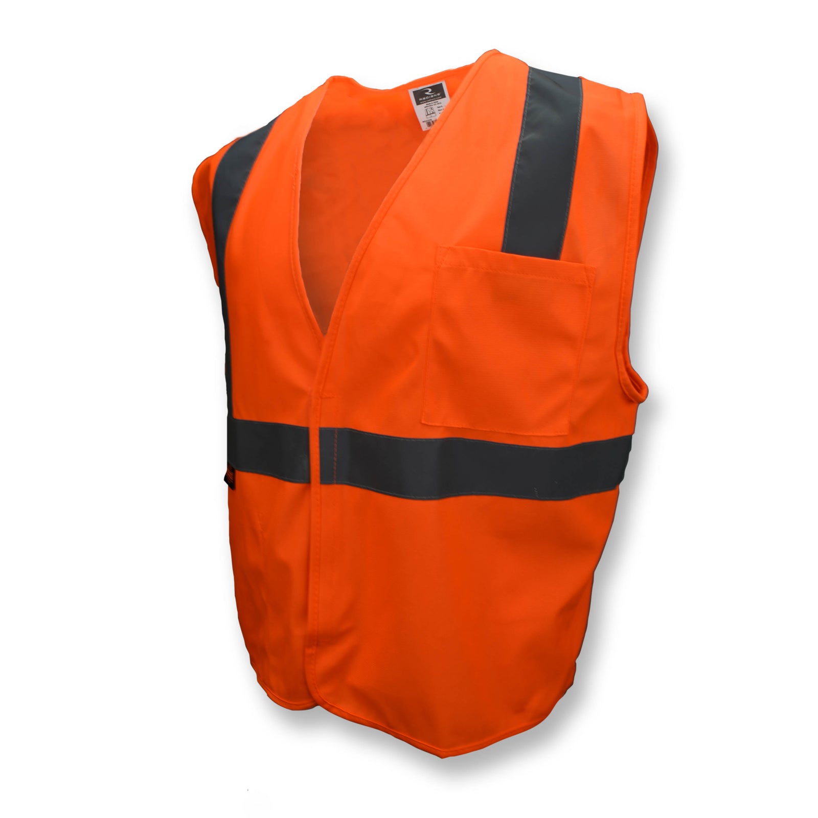 SV2 Economy Type R Class 2 Solid Safety Vest - Orange - Size S