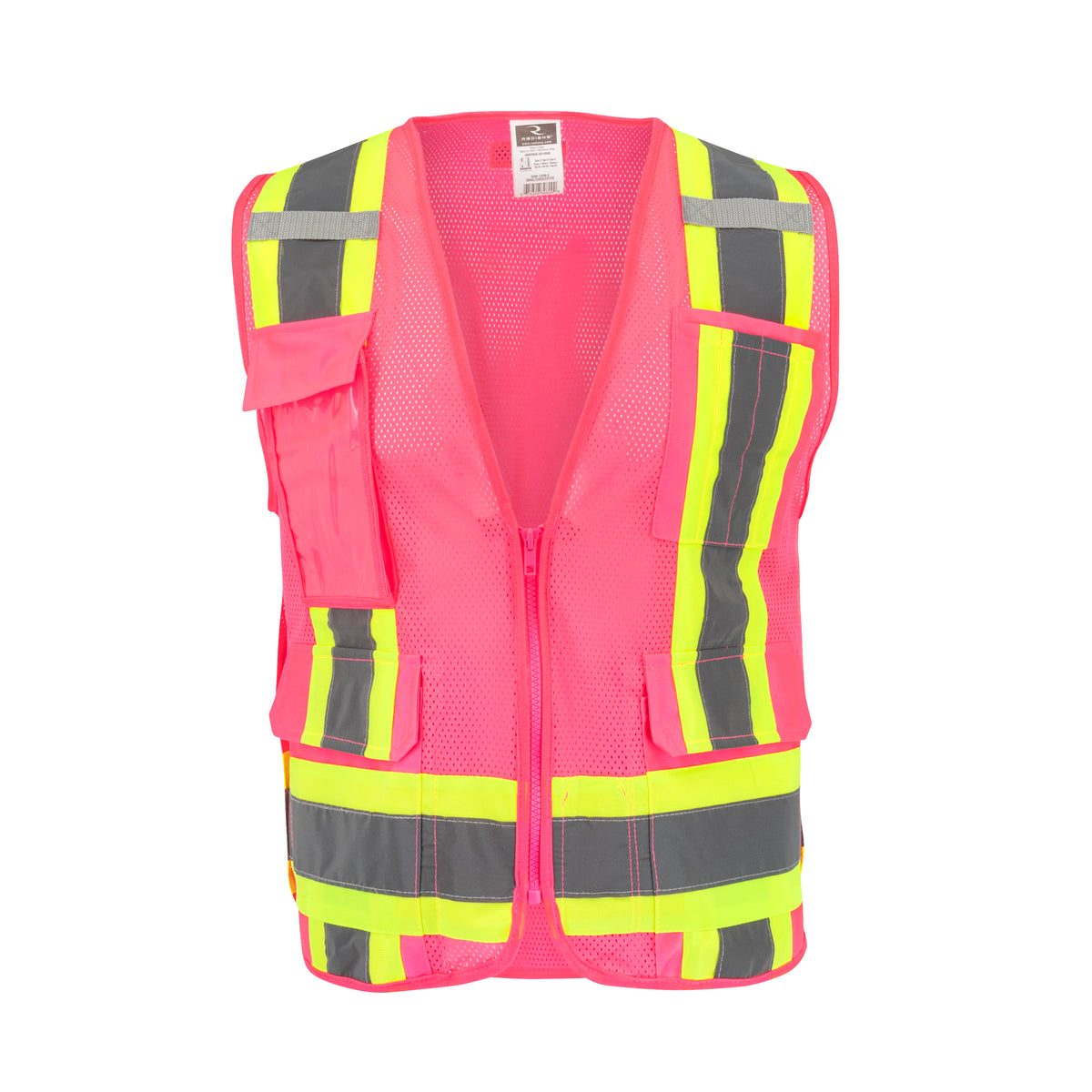 SV6P-1 Type O Class 1 Mesh Surveyor Vest - Pink - Size XL
