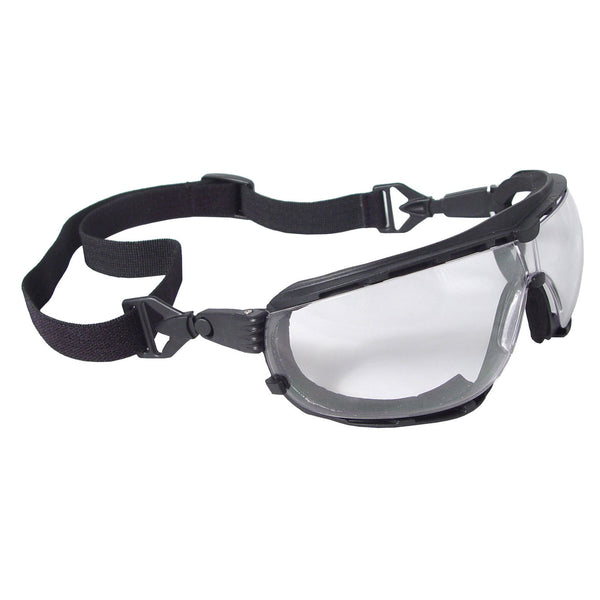 Dagger™ Foam Lined Safety Goggle - Black Frame - Indoor/Outdoor Anti-F ...