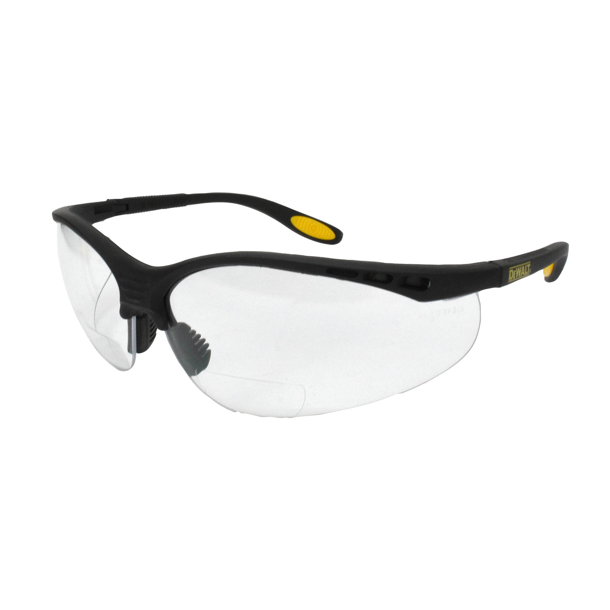 DPG59 Reinforcer RX™ Magnifier Safety Eyewear - Black Frame - Clear Lens - 2.5 Diopter
