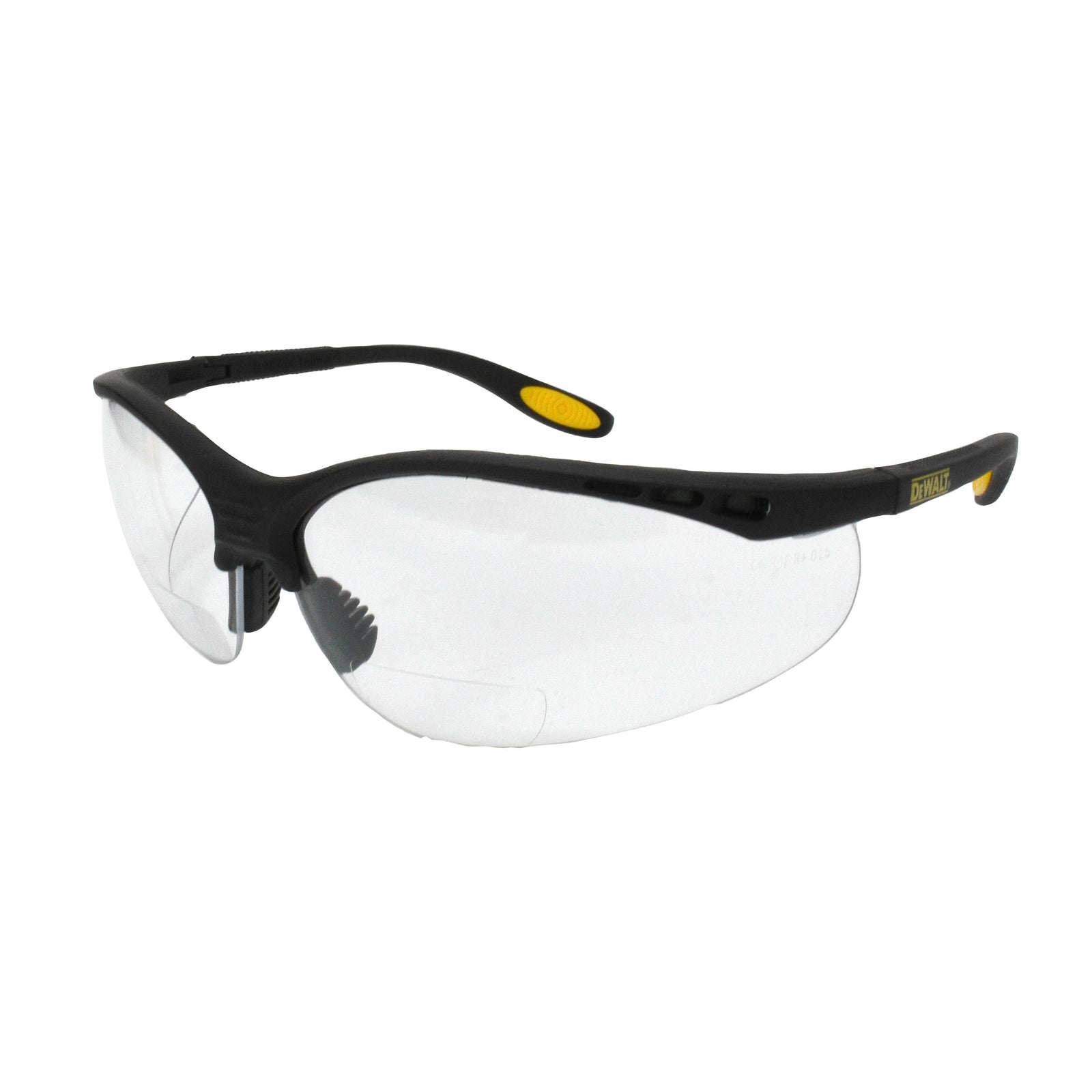 DPG59 Reinforcer RX™ Magnifier Safety Eyewear - Black Frame - Clear Lens - 2.5 Diopter