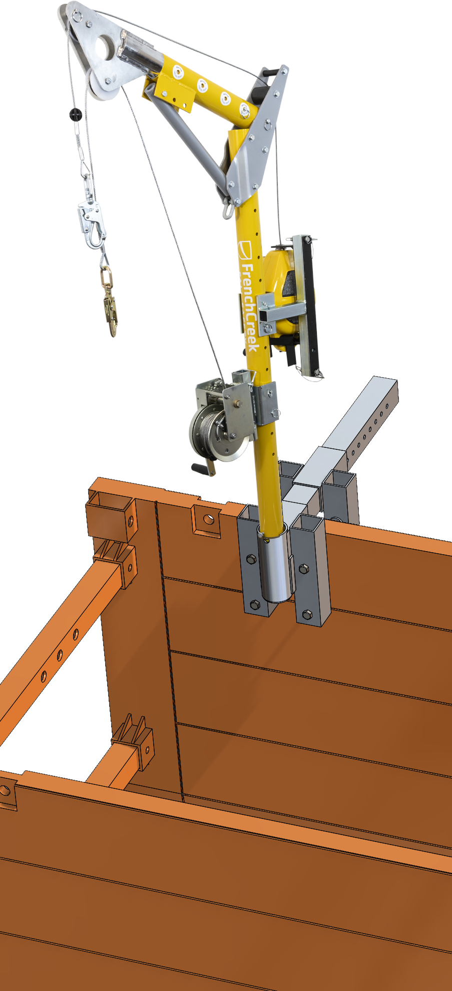French Creek PD11 Barrel/TrenchBox Davit Base