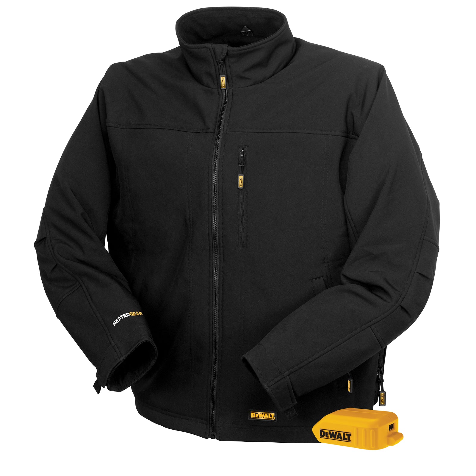 DCHJ060AB Men's Heated Soft Shell Jacket without Battery - Black - Size M