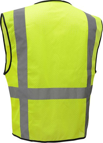 Premium Class 2 Multi-Purpose Mesh Zipper 6 Pockets Vest