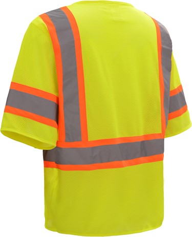 Standard Class 3 Two Tone Mesh Zipper Safety Vest