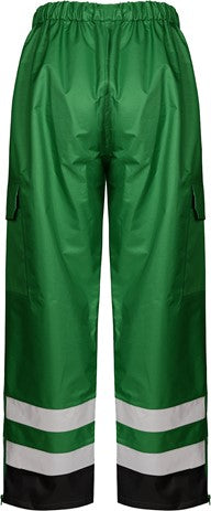 Non-ANSI Multi Color Premium Rain Pants with Black Bottom