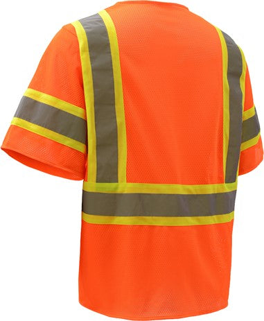 Standard Class 3 Two Tone Mesh Zipper Safety Vest