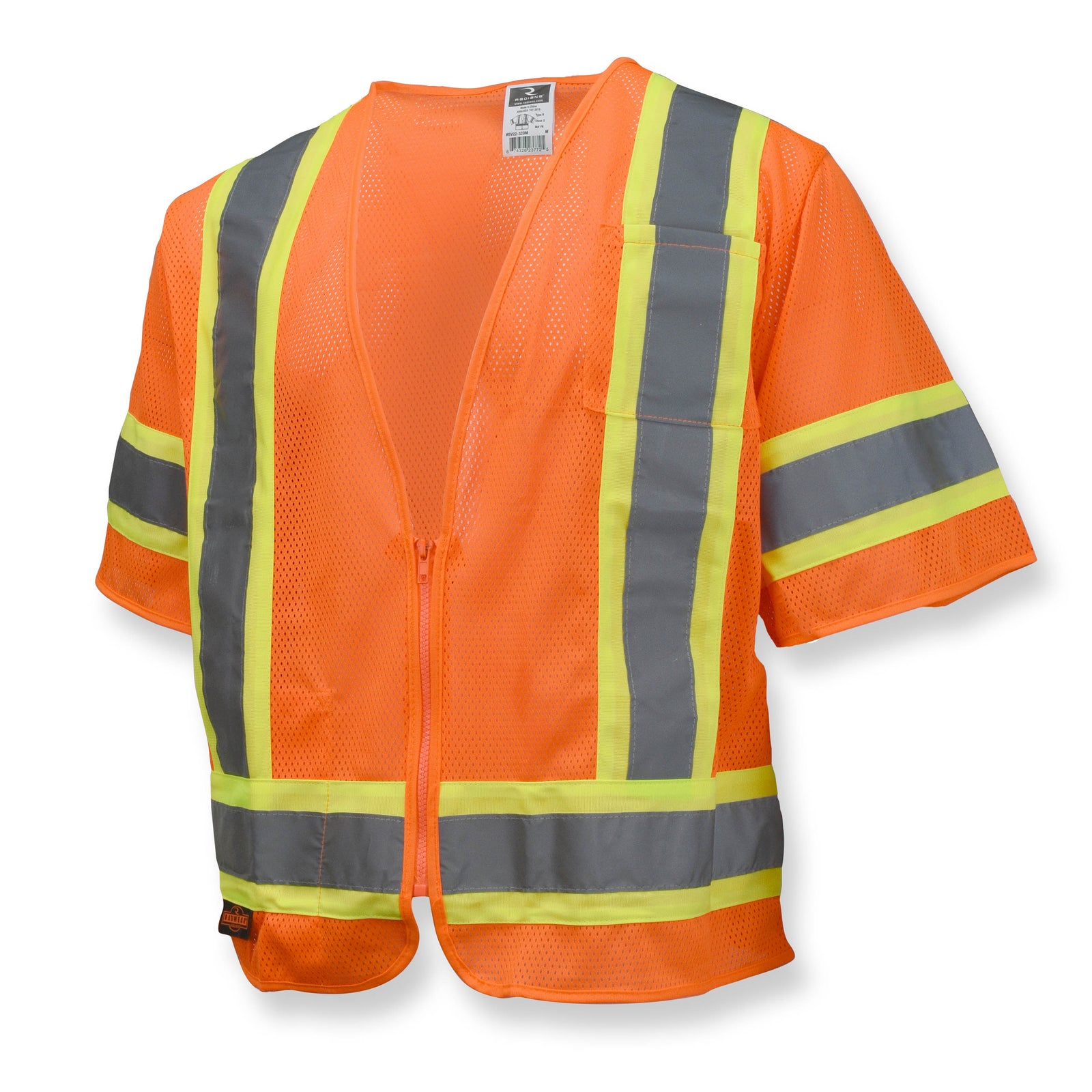 SV22-3 Economy Type R Class 3 Mesh Safety Vest with Two-Tone Trim - Green - Size 4X