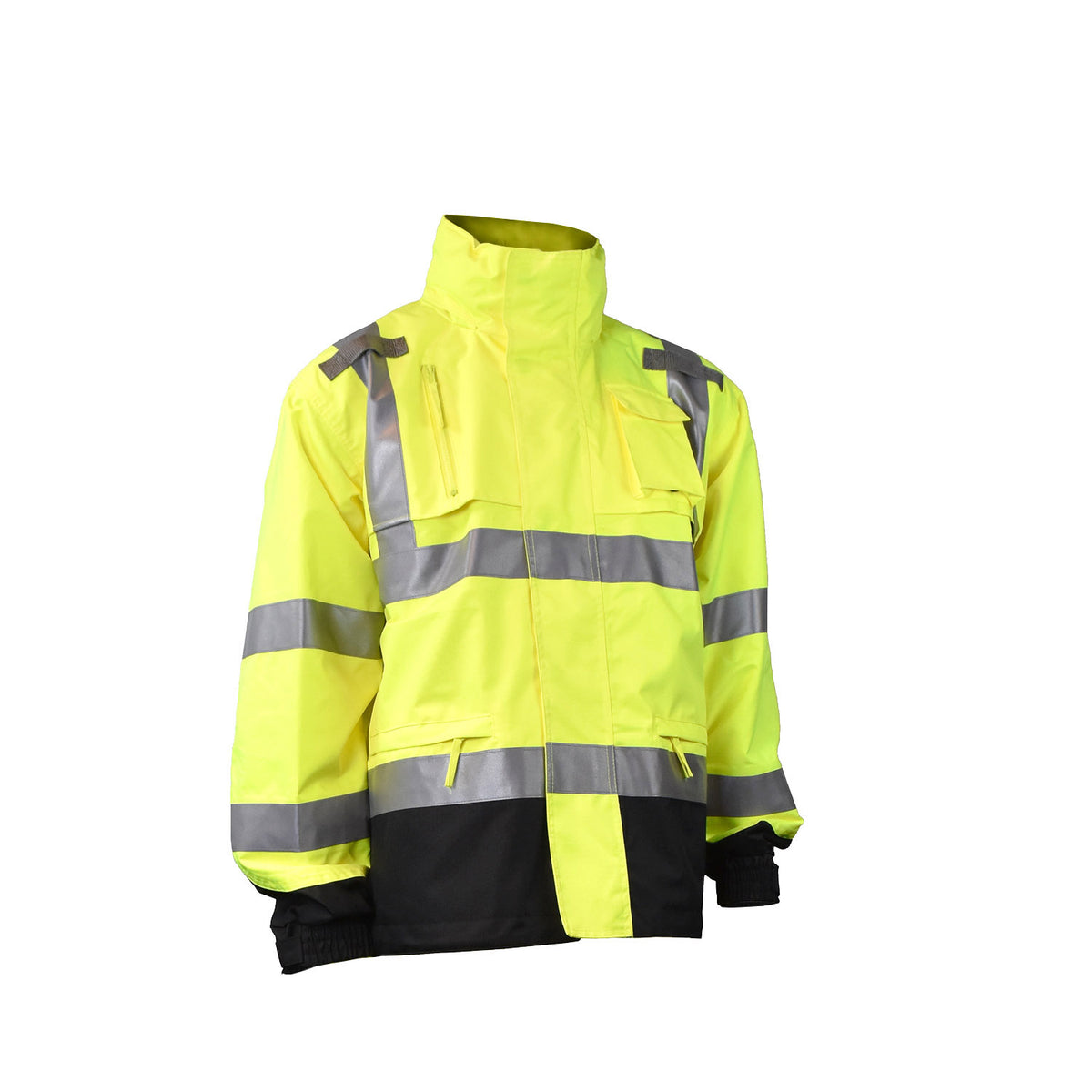 RW32-3Z1Y Heavy Duty Rip Stop Waterproof Rain Jacket - Hi-Vis Green - Size 5X