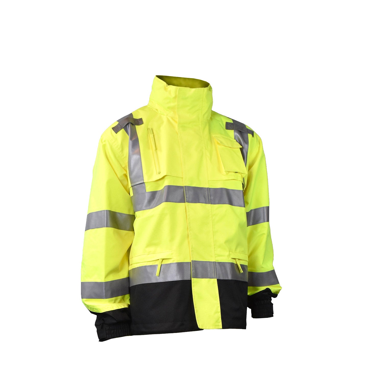 RW32-3Z1Y Heavy Duty Rip Stop Waterproof Rain Jacket - Hi-Vis Green - Size 5X