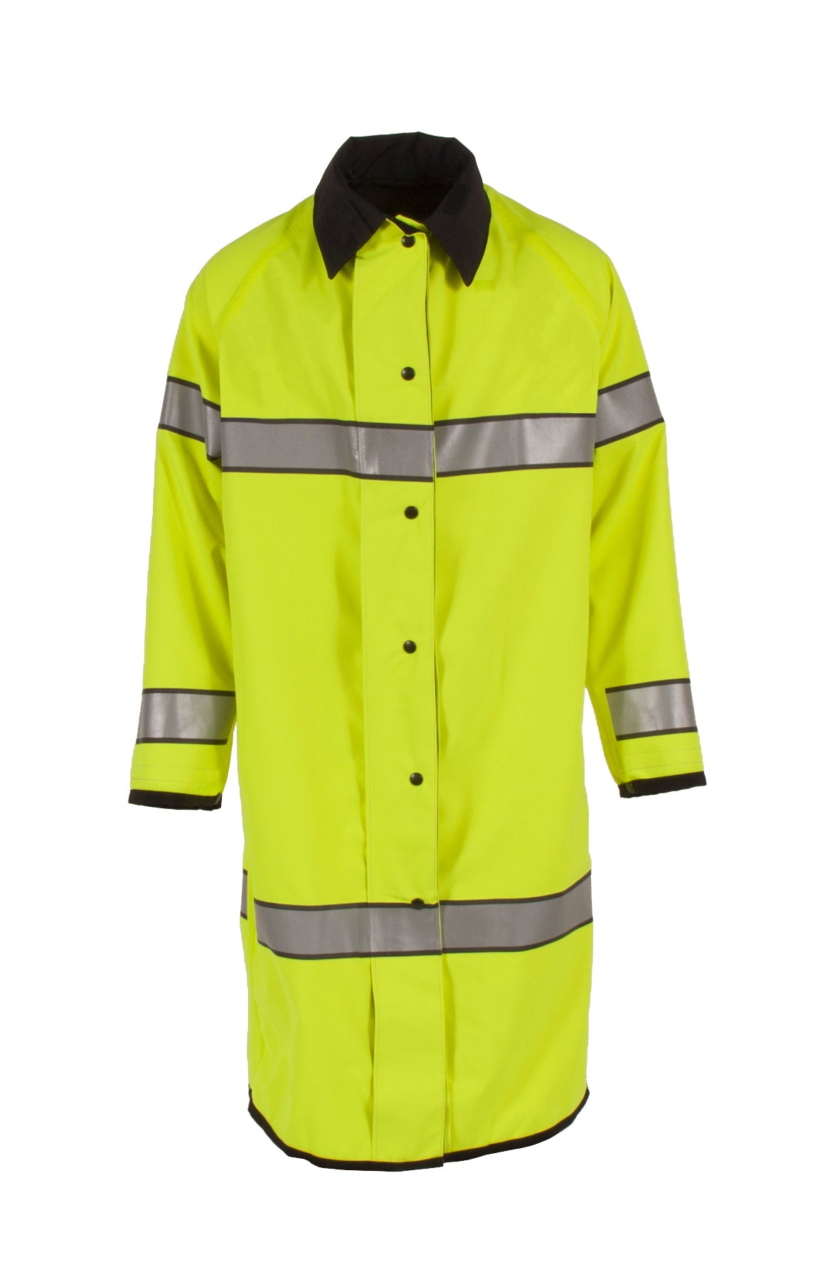 5010RCH3M Reversible Police Coat with 3M Reflective Taping - Hi-Vis Lime/Black - Size 3X