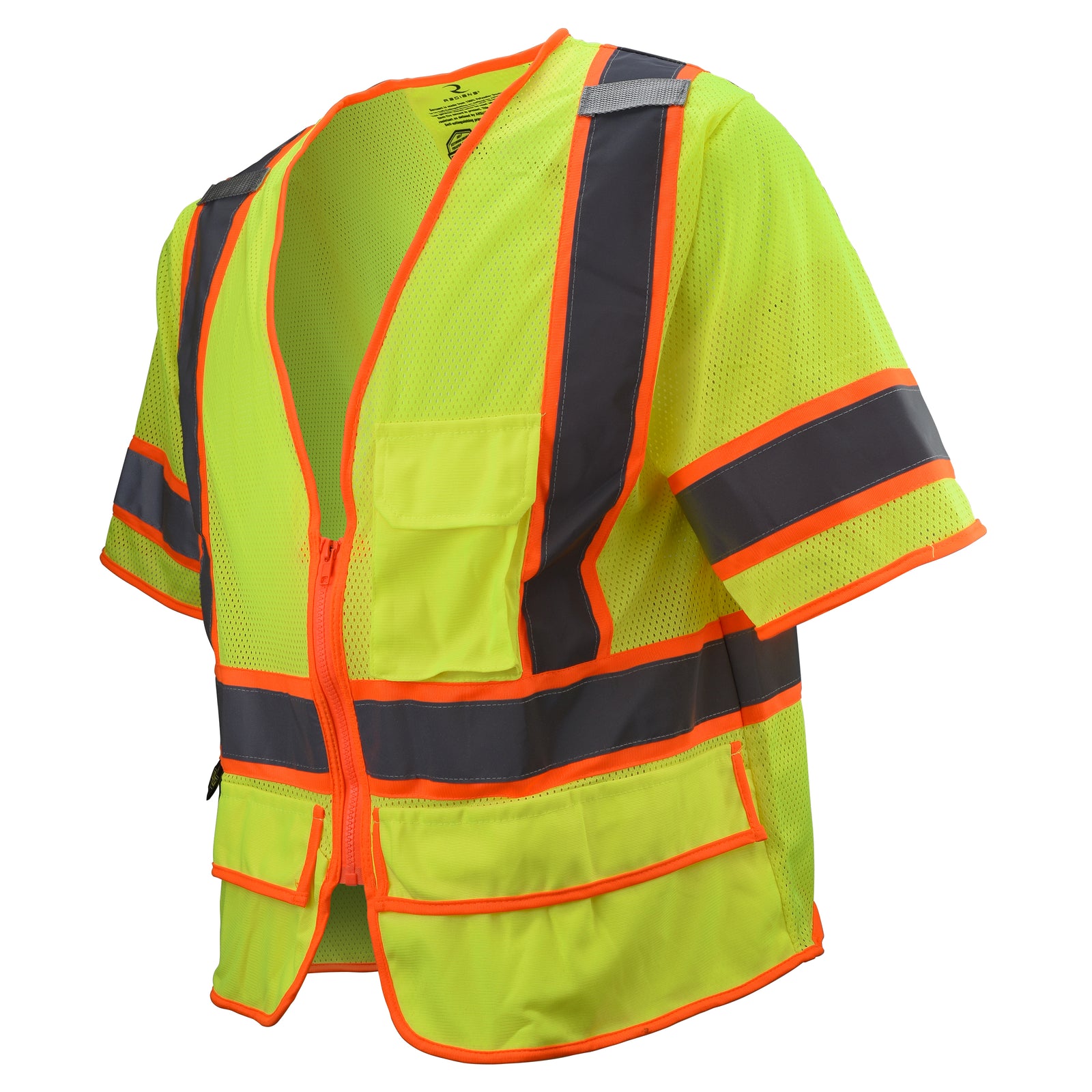 SV2725 Type R Class 3 Self Extinguishing Multipurpose Mesh Surveyor Vest - Green - Size 4X
