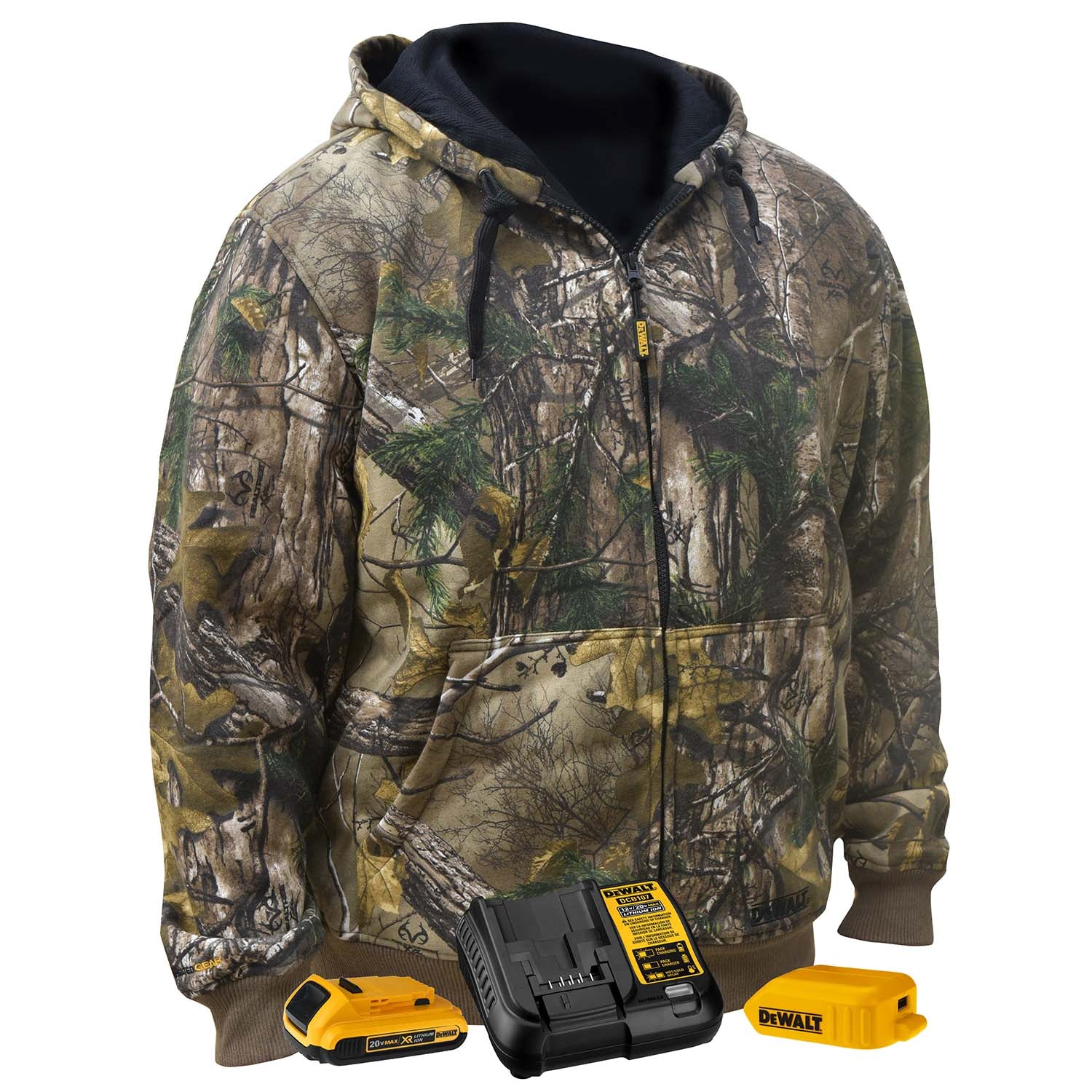 DCHJ074 Men's Heated REALTREE EDGE® Camouflage Heated Hoodie Kit - Camo - Size 2X