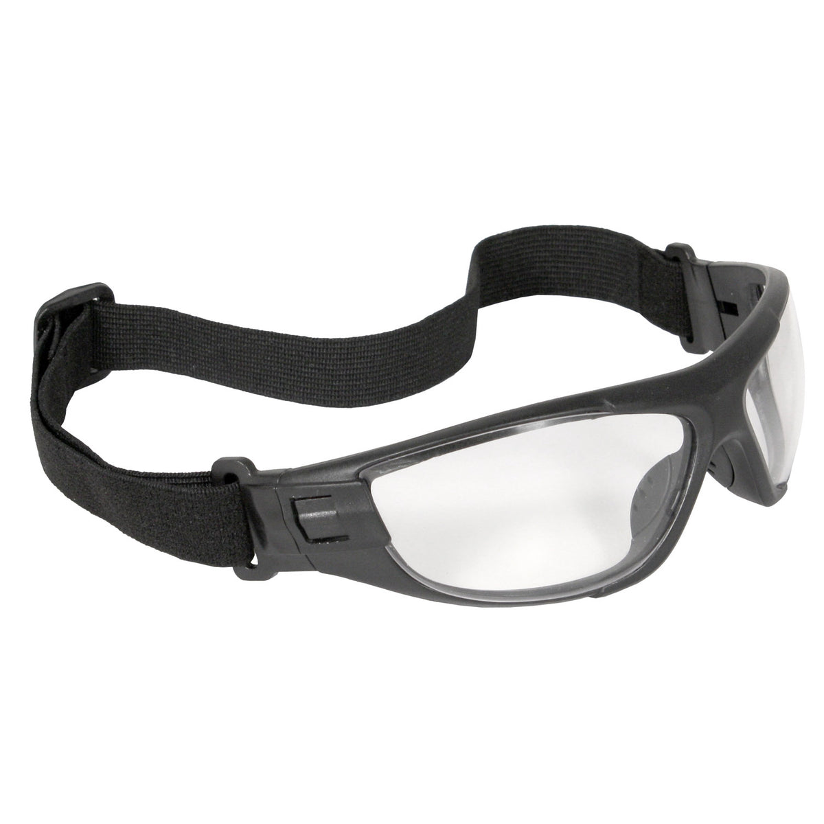 Cuatro™ 4-in-1 Foam Lined Eyewear - Black Frame - Smoke Anti-Fog Lens