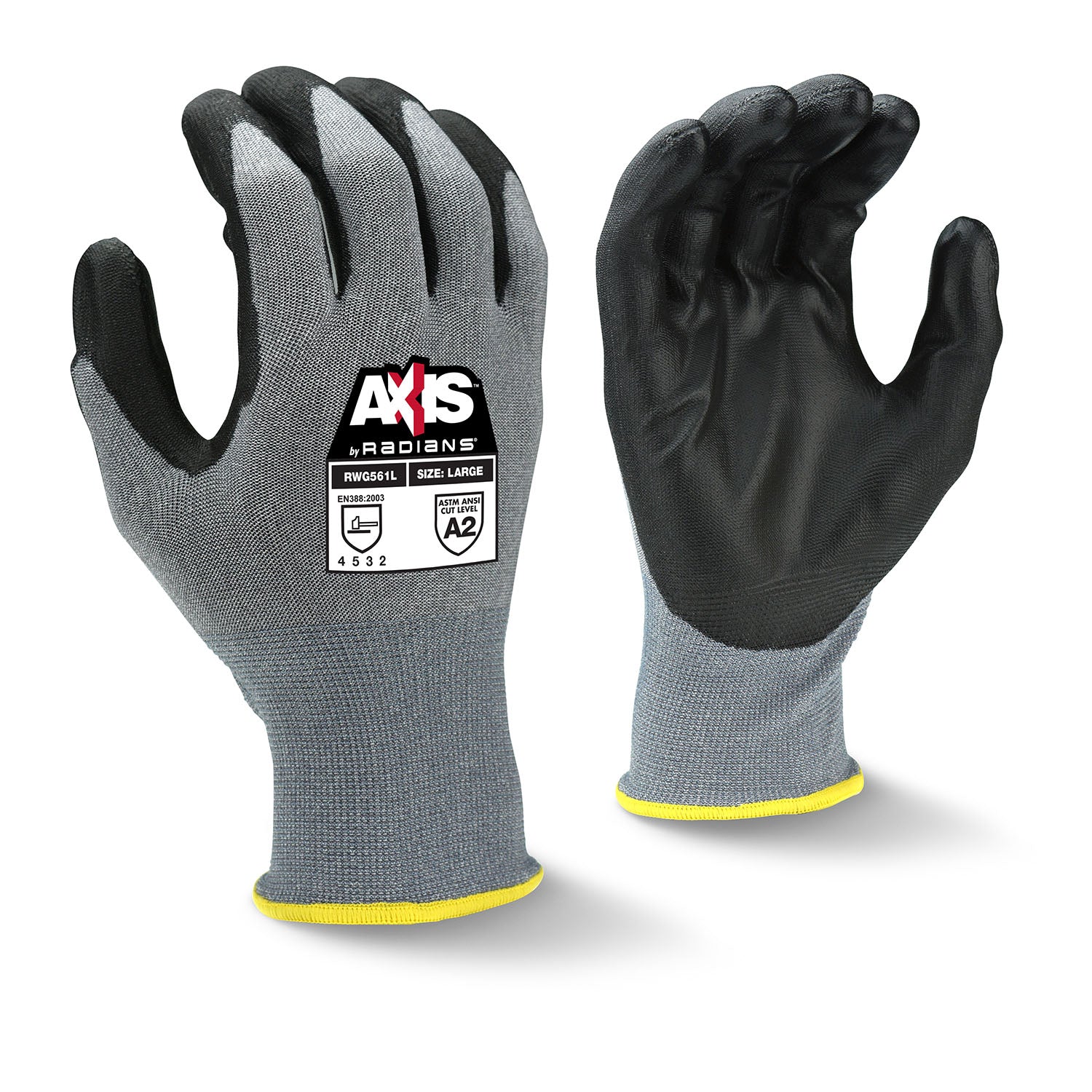 RWG561 AXIS™ Cut Protection Level A2 PU Coated Glove - Size L