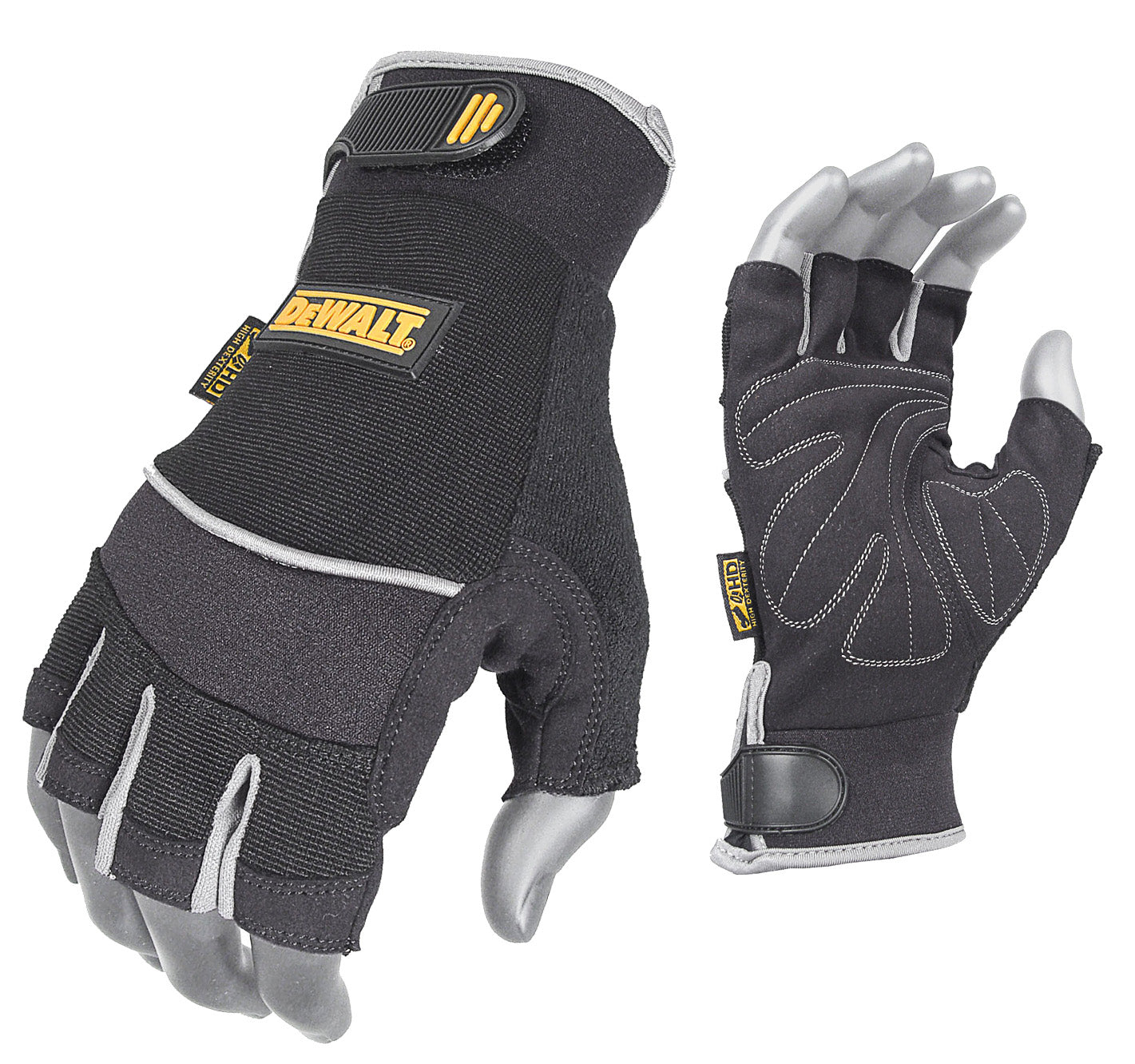 DPG230 Synthetic Leather Technician's Fingerless Glove - Size L