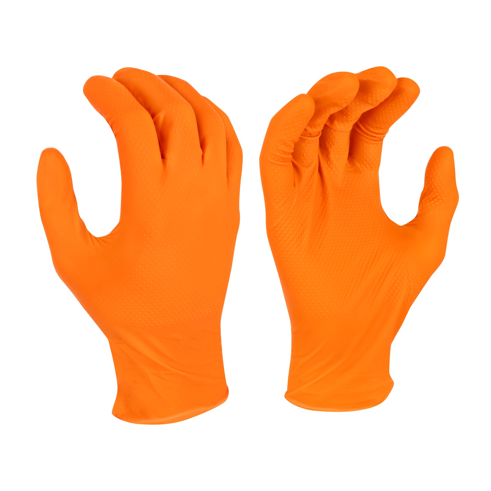 RWG9608 8 Mil Nitrile Diamond Grip Disposable Industrial Grade Glove - Size XL