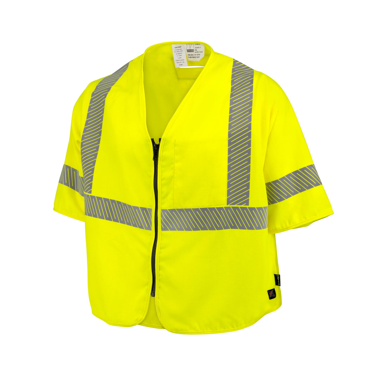 Radians 5.7 oz Class 3 DH Air Vest with Segmented Reflective Tape - Hi-Vis Green - Size L