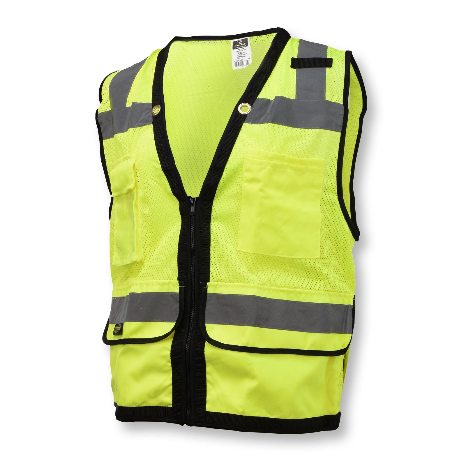 SV59Z Type R Class 2 Heavy Duty Mesh/Solid Surveyor Safety Vest - Green - Size 4X