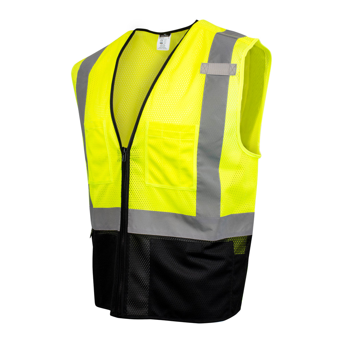 SV54B Color-Blocked Vest - Hi-Vis Green - Size 3X
