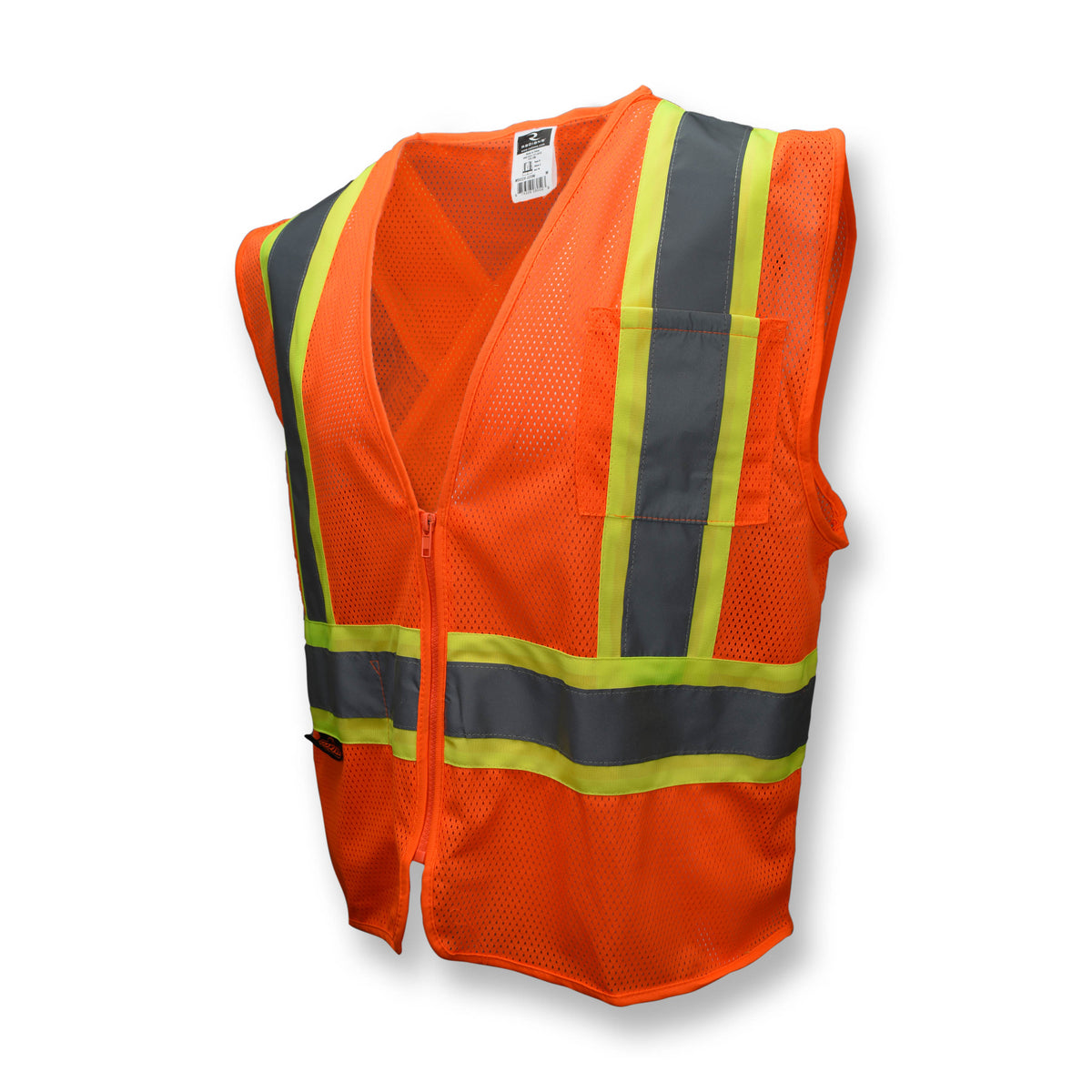 SV22X Economy Mesh X-Back Type R Class 2 Safety Vest with Two-Tone Trim - Green - Size L