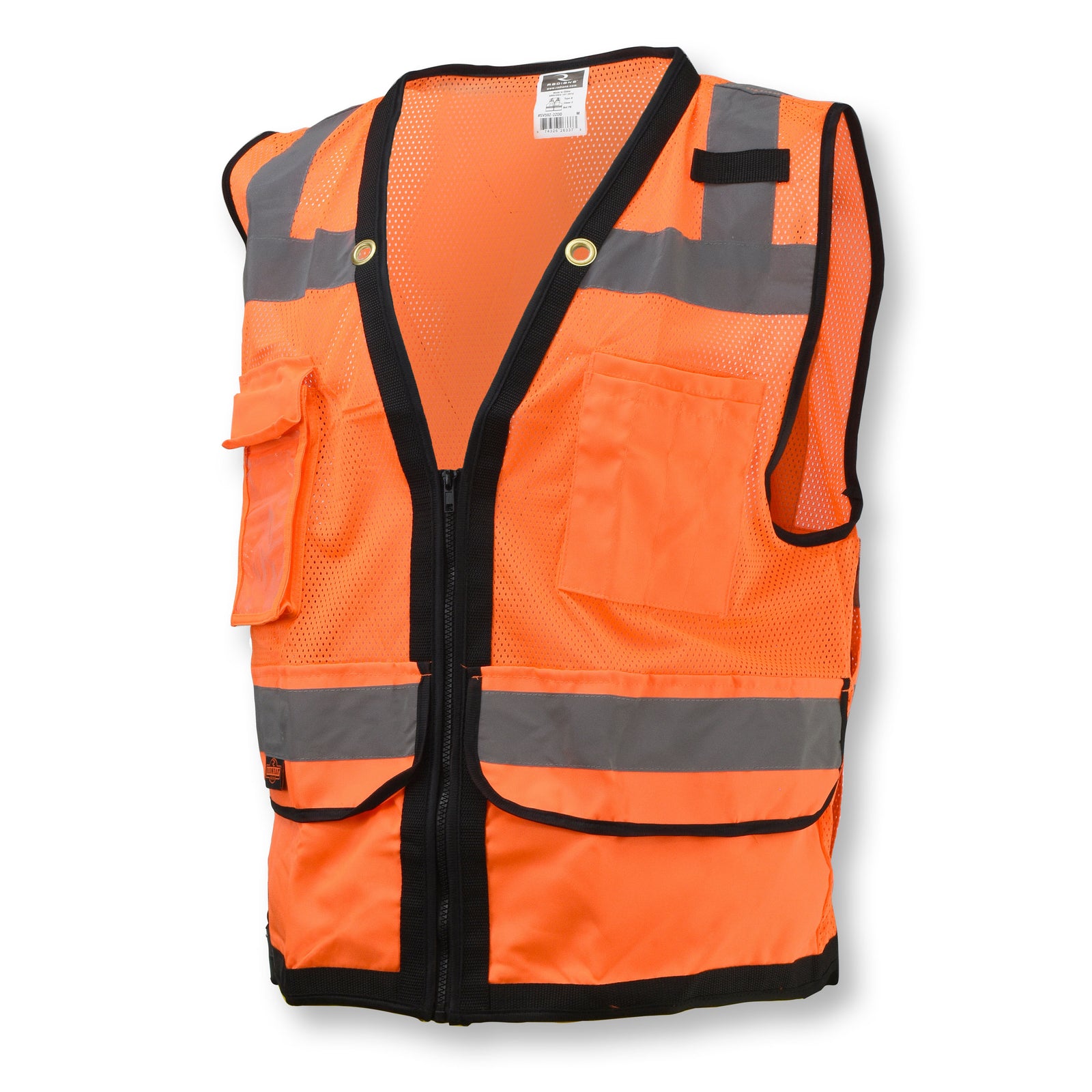 SV59Z Type R Class 2 Heavy Duty Mesh/Solid Surveyor Safety Vest - Green - Size 4X