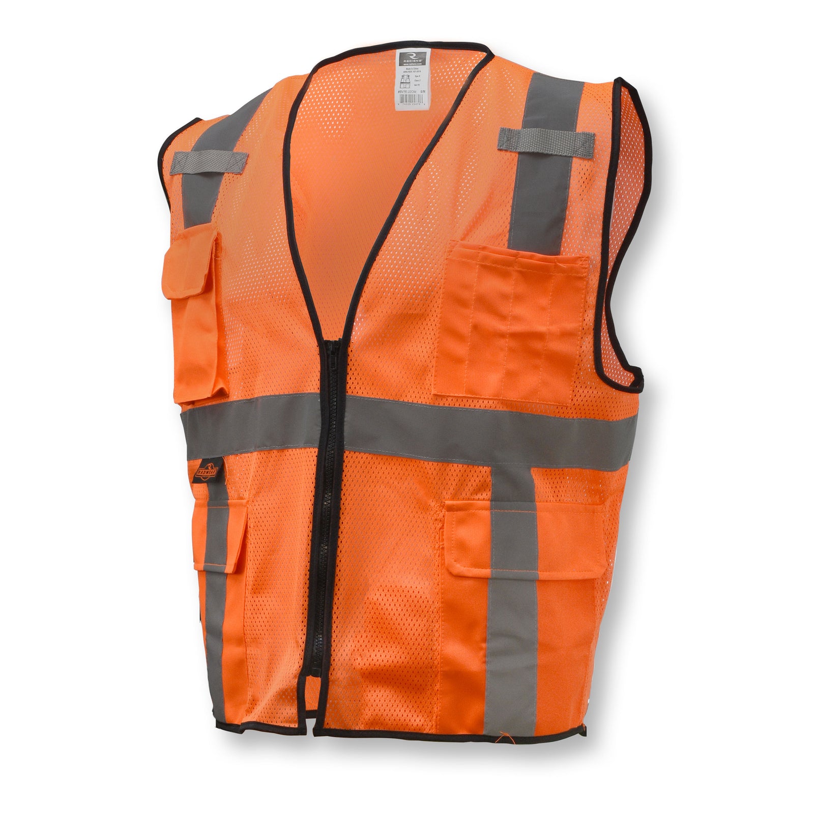 SV7E Economy Type R Class 2 Mesh Surveyor Safety Vest - Green - Size 4X-5X