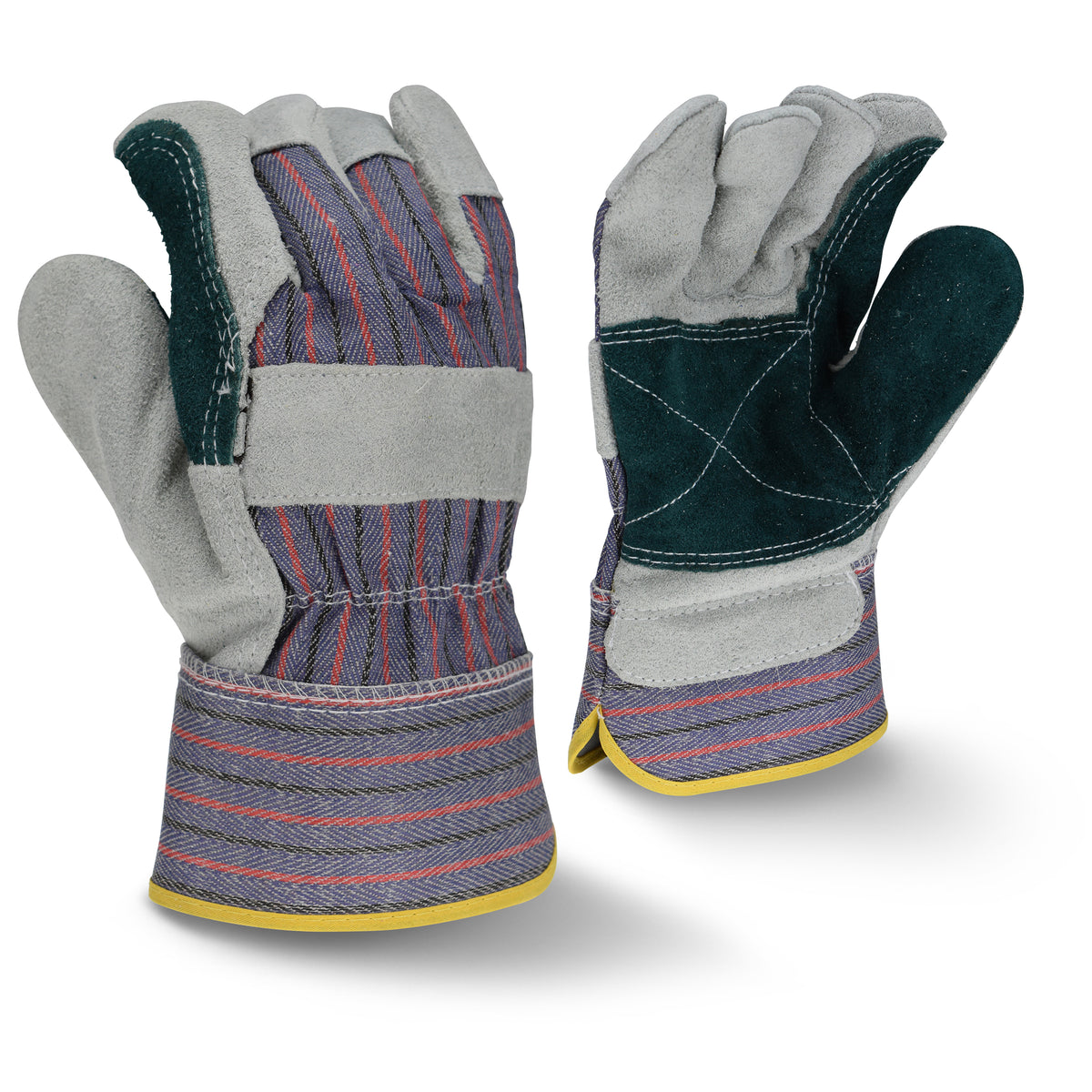 RWG3200JP Regular Shoulder Gray Split Cowhide Leather Glove - Size XL