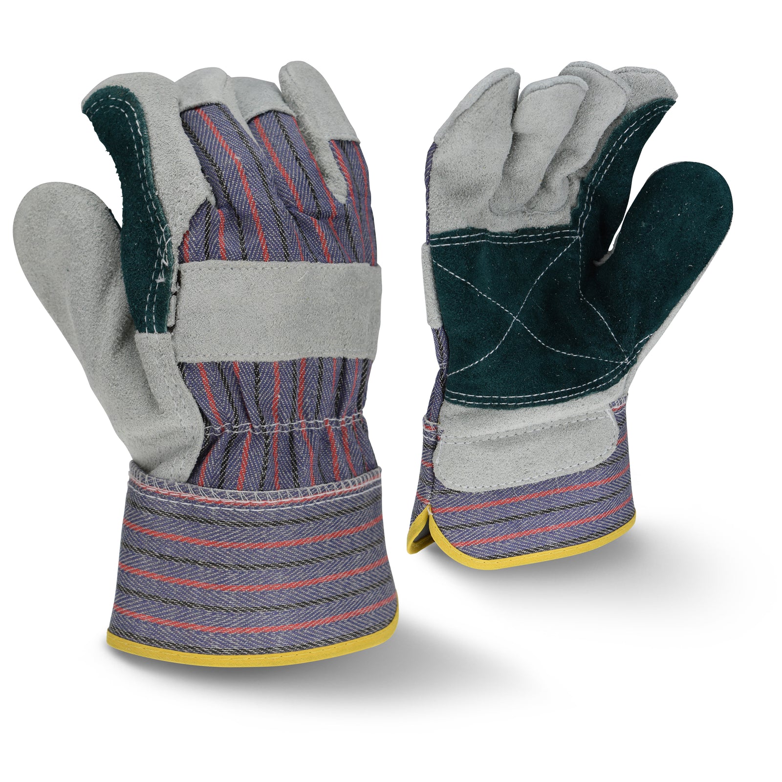 RWG3200JP Regular Shoulder Gray Split Cowhide Leather Glove - Size XL
