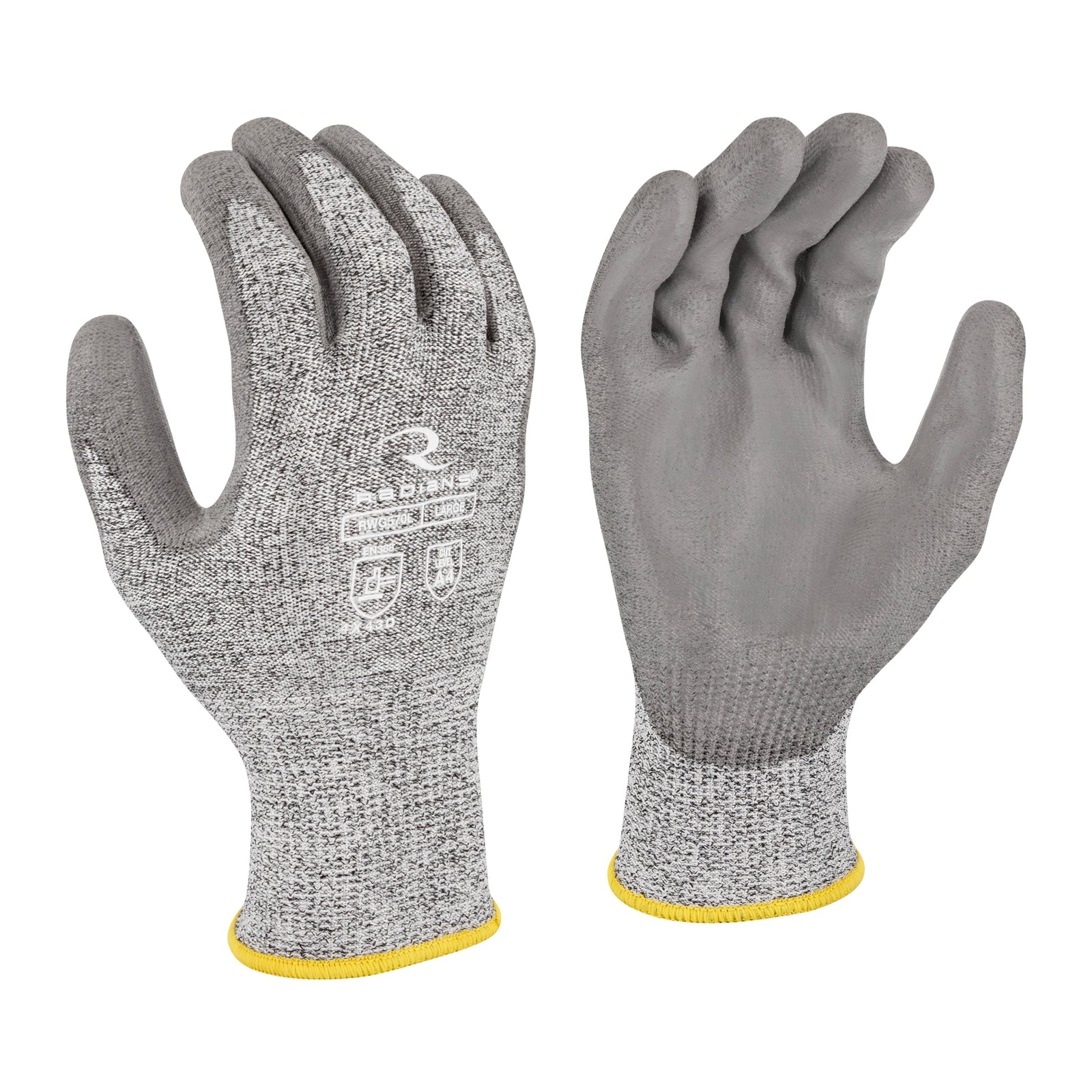 RWG570 Cut Level A4 HPPE/Polyester, PU Coated Cut Protection Glove - Size XL