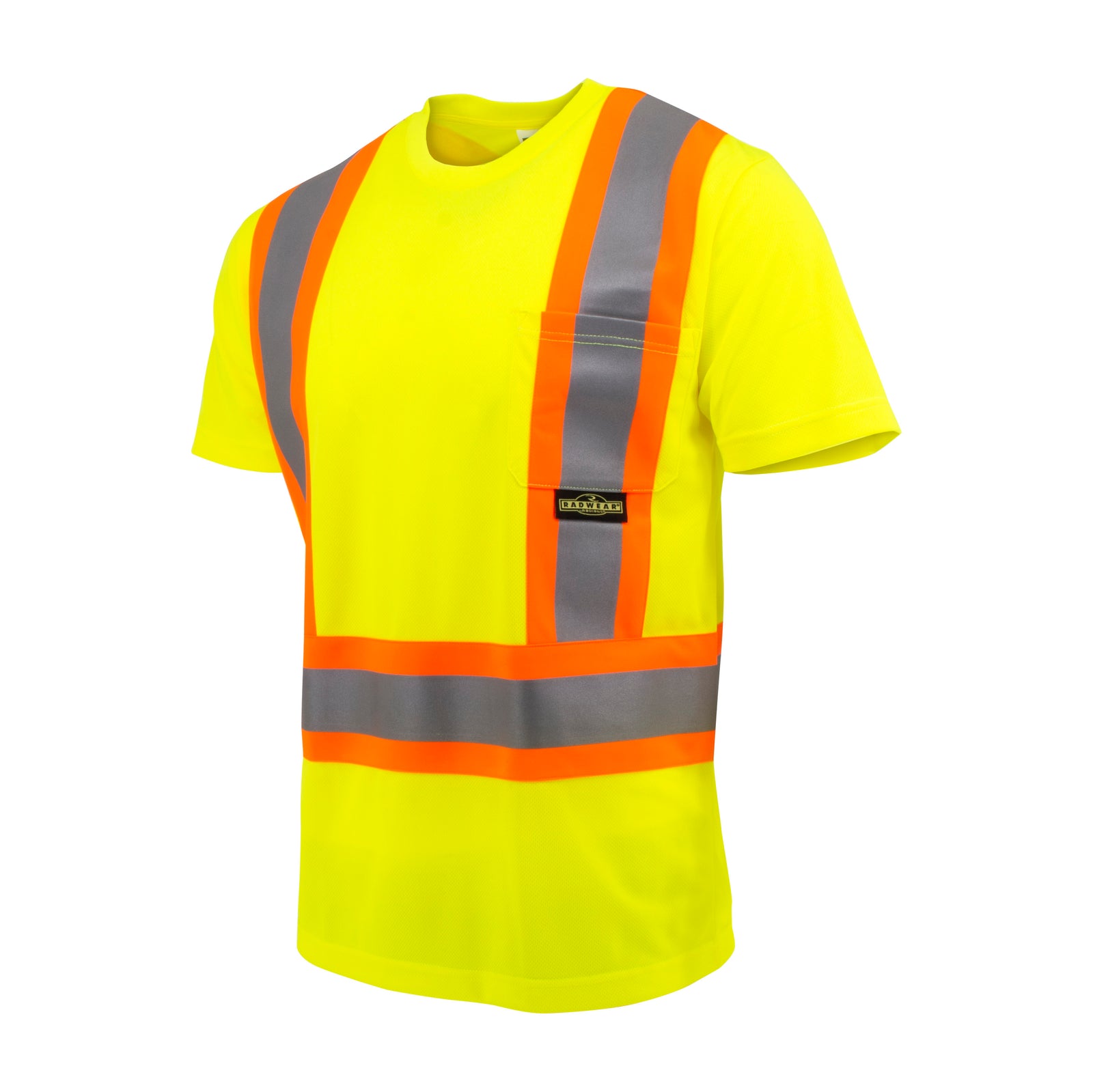 ST11X Class 2 Short Sleeve Safety T-Shirt X-Back - Hi Vis Green - Size 4X