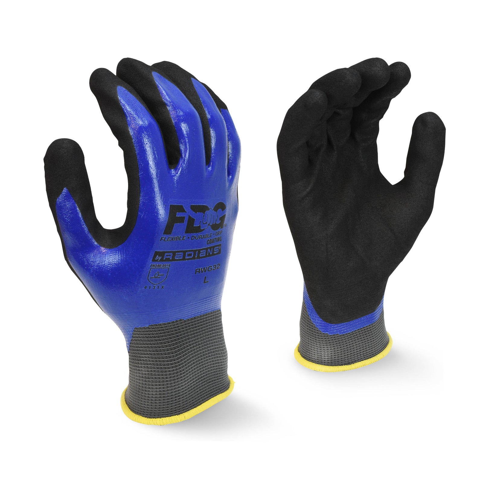 RWG32 FDG Coating Full Dipped Waterproof Nitrile Work Glove - Size L