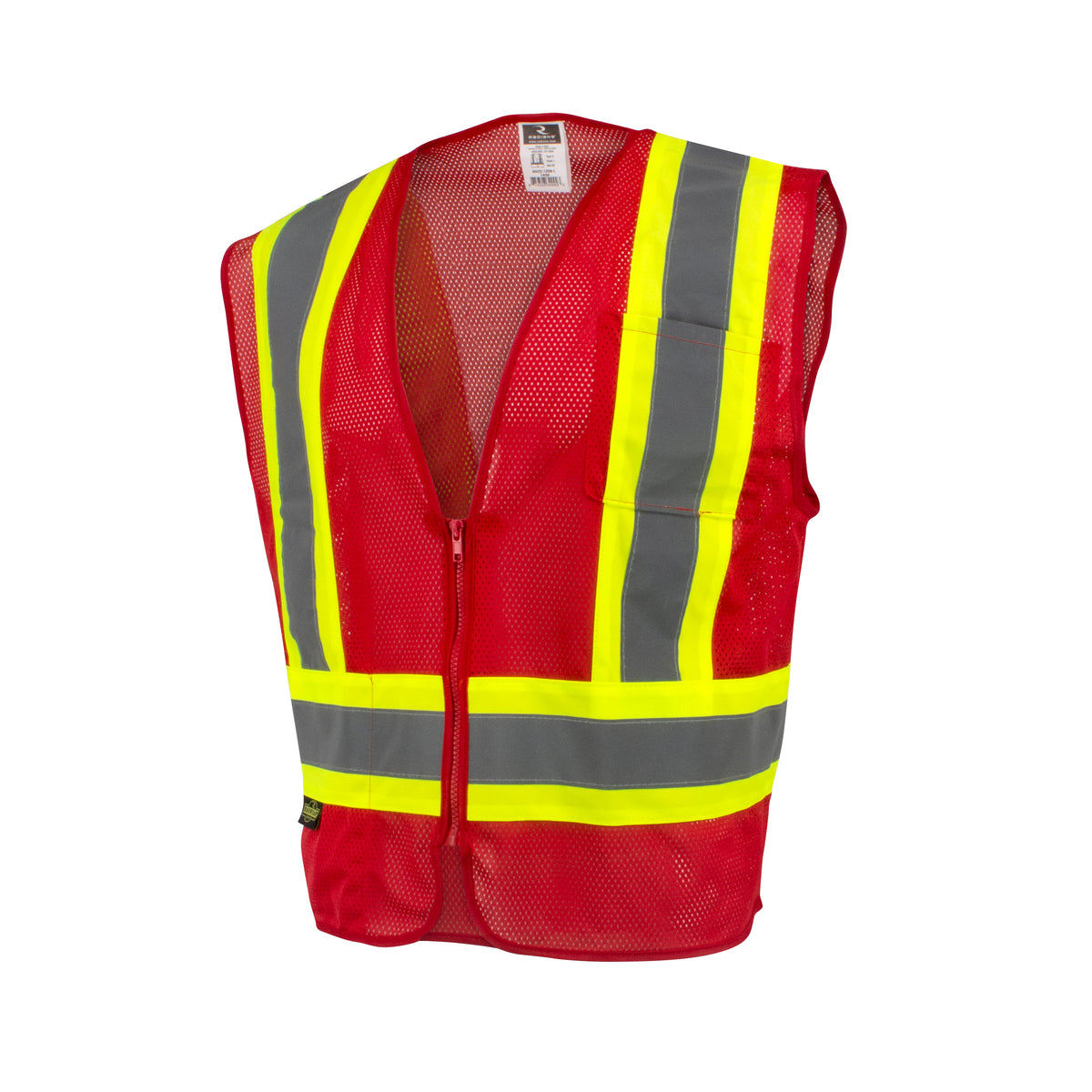 SV22-1 Economy Type O Class 1 Two Tone Safety Vest - Black - Size XL