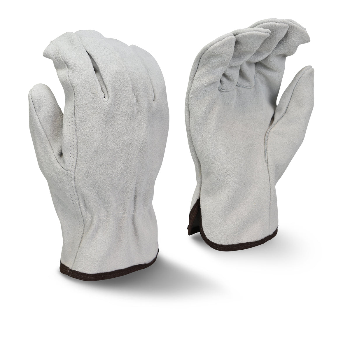 RWG4010 Economy Gray Split Cowhide Leather Driver - Size M