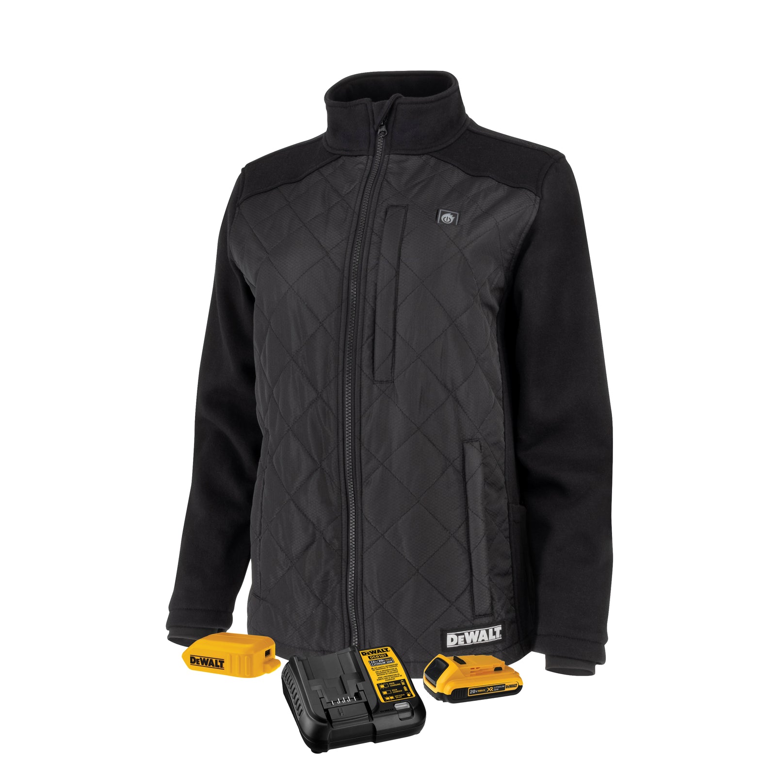 DCHJ102B Women's Heated Hybrid Jacket - Black - Size S - Kit