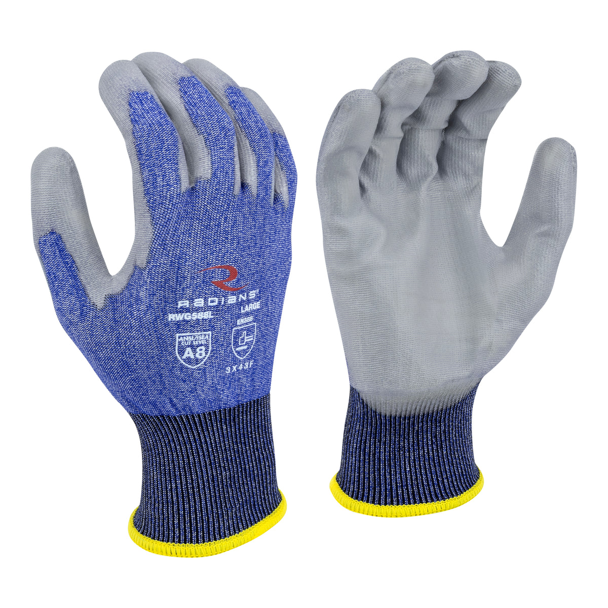 RWG588 Cut Protection Level A8 PU Coated Glove - Size L