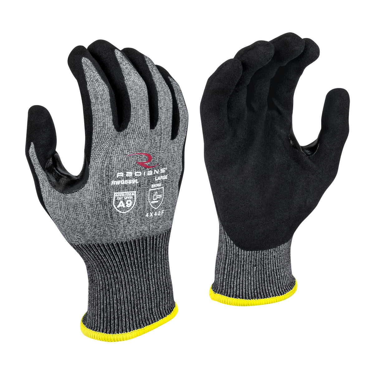 RWG589 Cut Protection Level A9 Sandy Foam Nitrile Coated Glove - Size XL