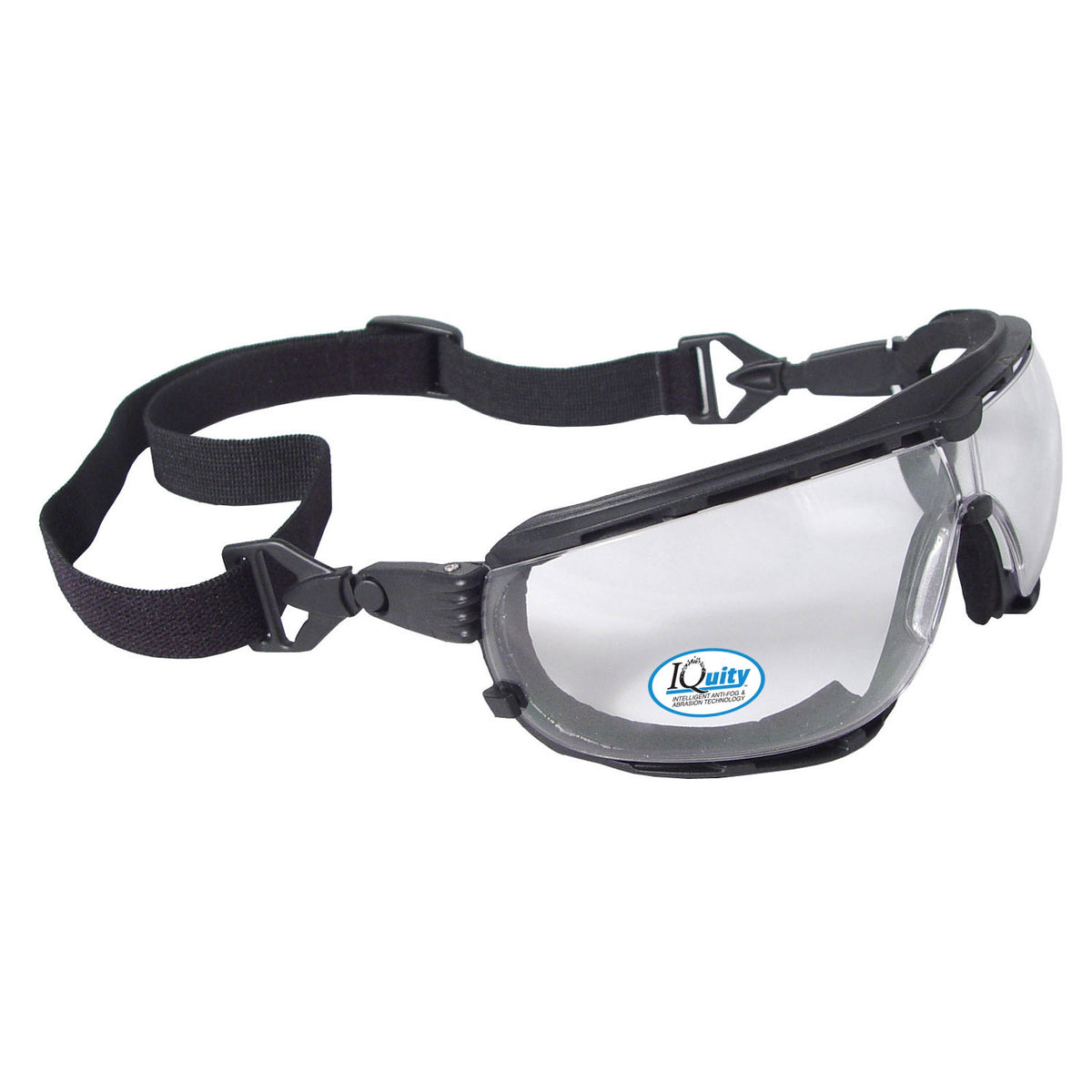 Dagger™ IQ - IQuity Anti-Fog Foam Lined Safety Goggle - Black Frame - Smoke IQ Anti-Fog Lens
