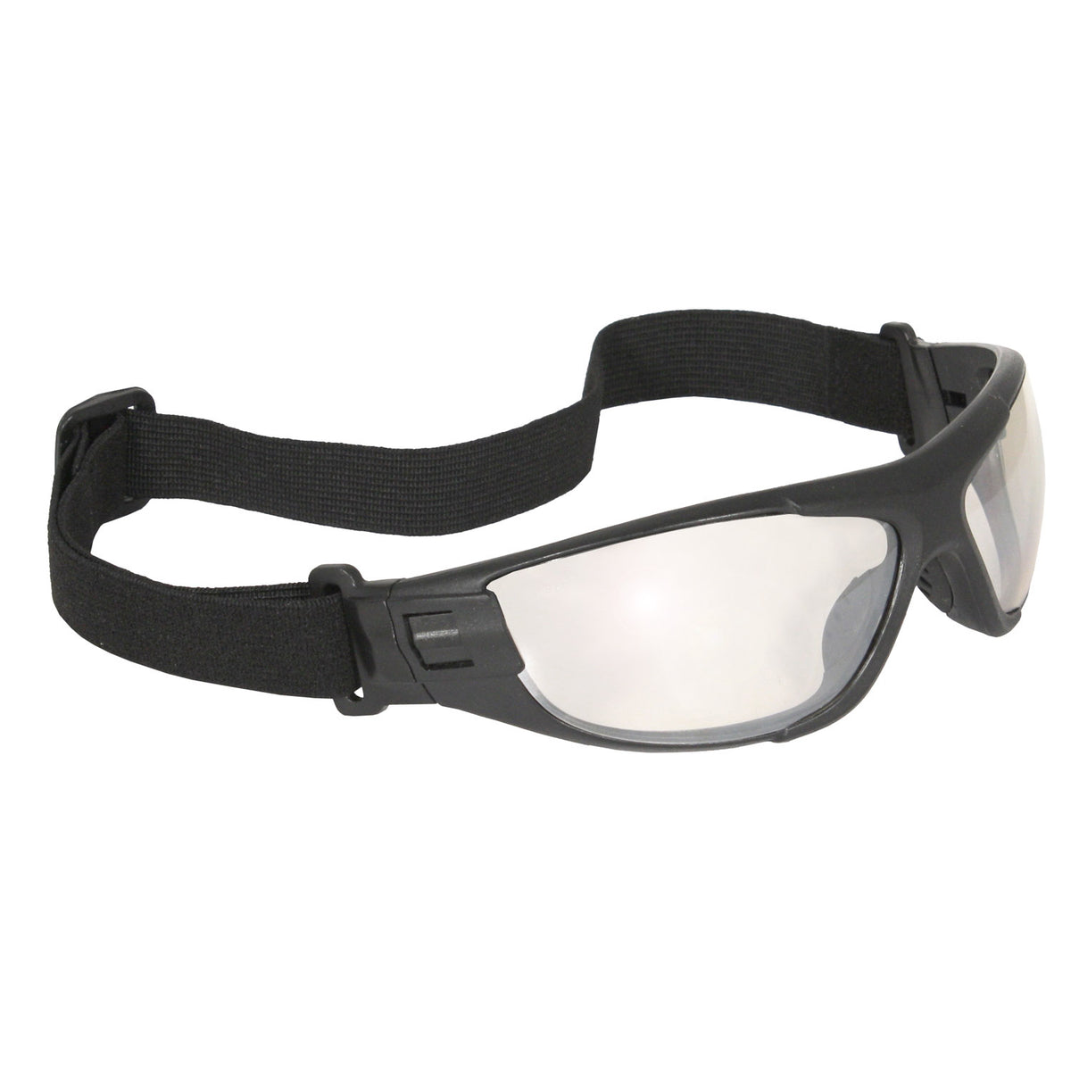 Cuatro™ 4-in-1 Foam Lined Eyewear - Black Frame - Smoke Anti-Fog Lens
