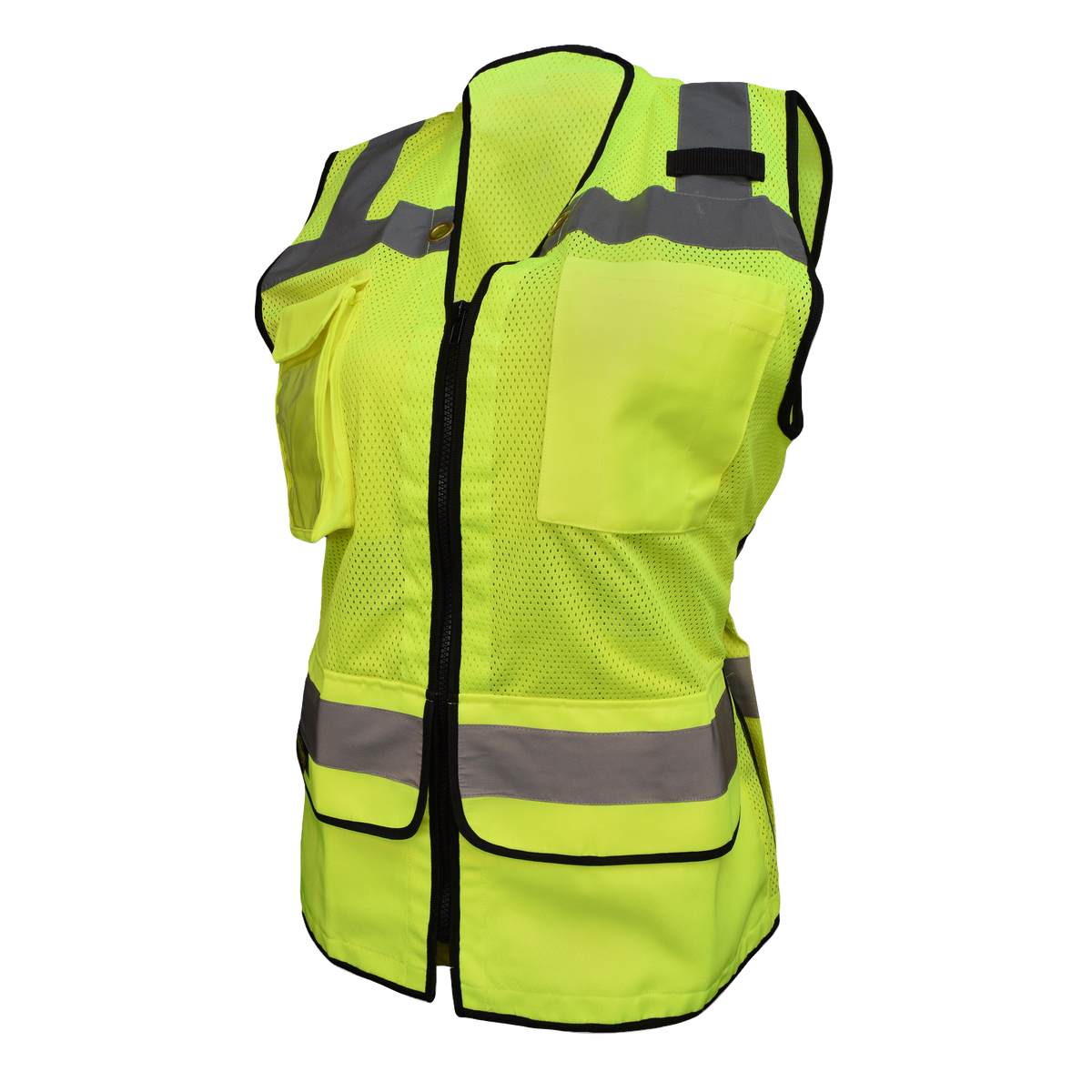 SV59W Ladies Heavy Duty Surveyor Safety Vest - Green - Size 3X