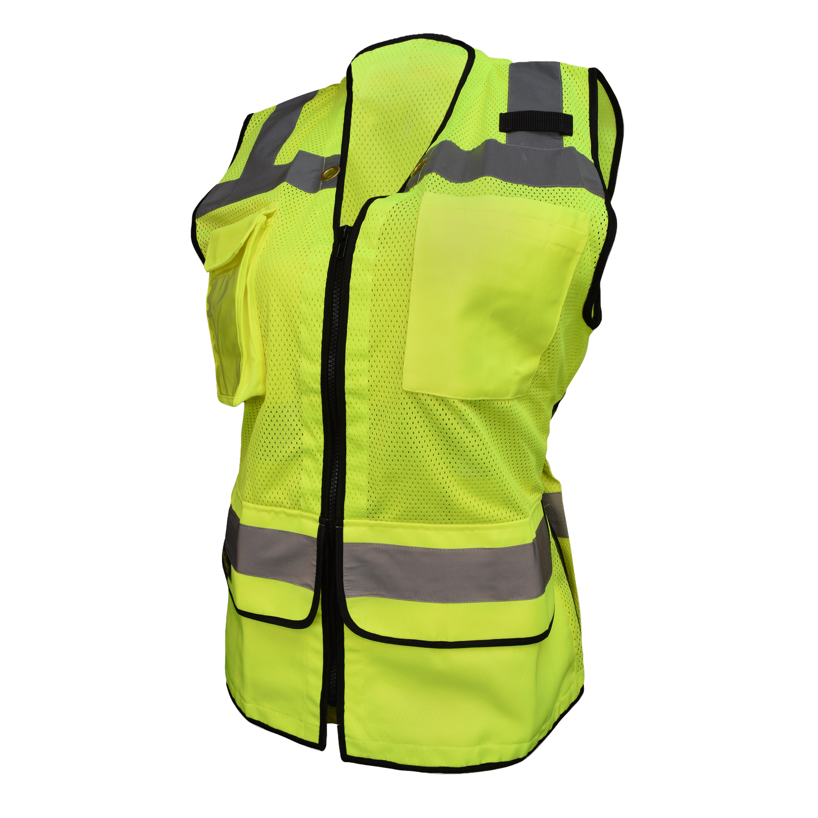 SV59W Ladies Heavy Duty Surveyor Safety Vest - Green - Size 3X