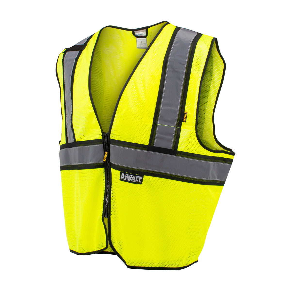 DSV221 Class 2 Contrasting Trim Economy Mesh Vest - Green - Size 2X