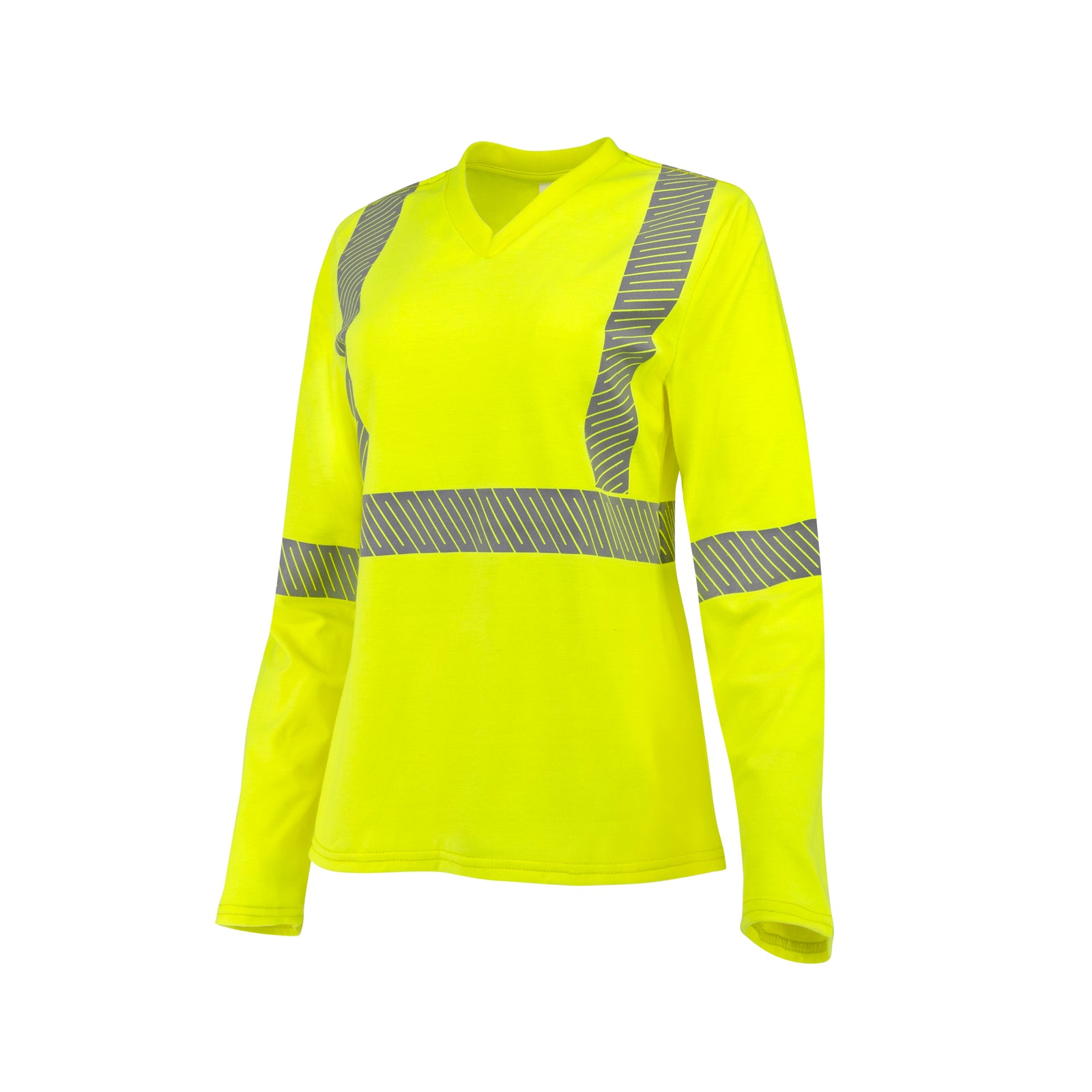 ST921W Women's Type R Class 3 Segmented Reflective Long Sleeve FR T-shirt - Hi-Vis Green - Size XL