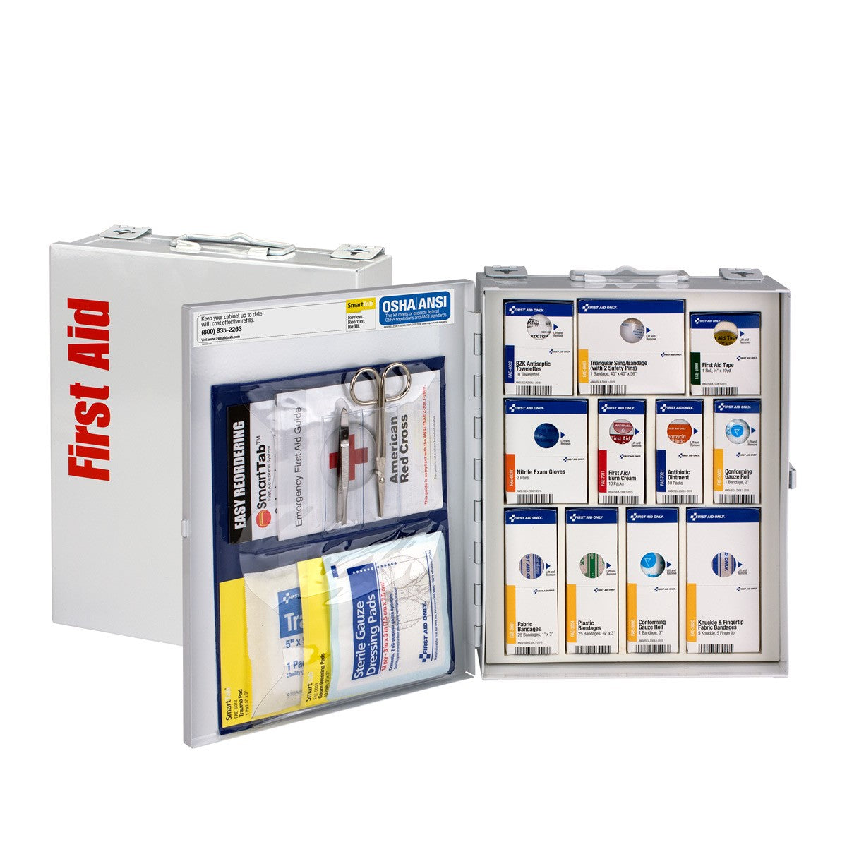 25 Person Medium Metal SmartCompliance First Aid Cabinet Without Medications - W-1050-FAE-0103