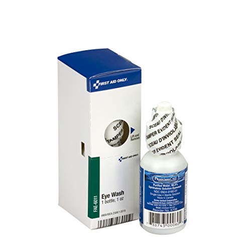 SmartCompliance Refill Eyewash 1 Oz. Bottle, 1 Per Box - Emergency Kit Trauma Kit SmartComplaiance First Aid Cabinet Refill