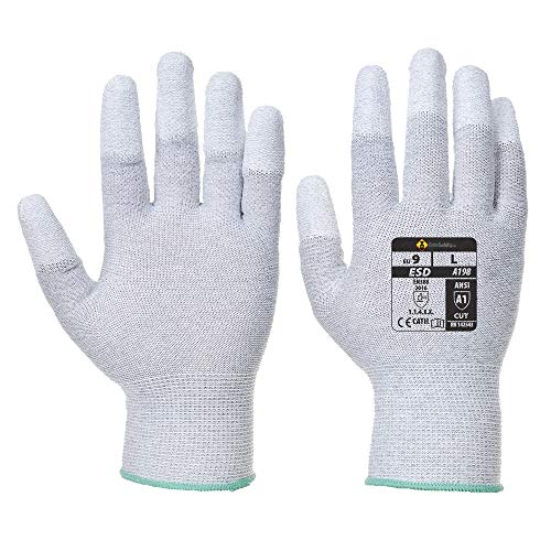 Antistatic PU Fingertip Gloves - Work Glove for Men and Women