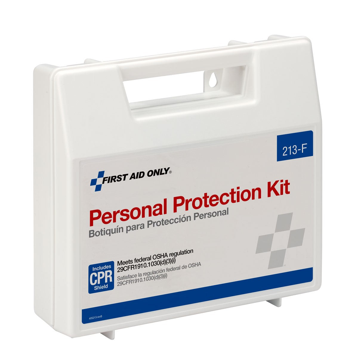 Personal Protection Kit, BBP (Blood Borne Pathogen) Spill Clean Up Apparel Kit With CPR Pack, Plastic Case - BS-FAK-213-F-1-FM