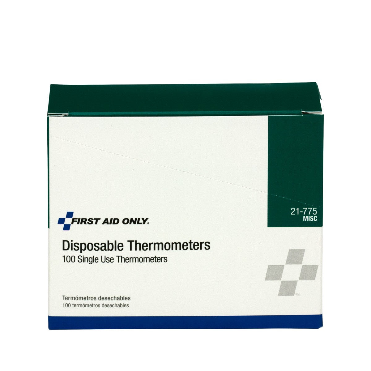 Disposable Thermometers, 100 Per Box - BS-FAK-21-775-1-FM
