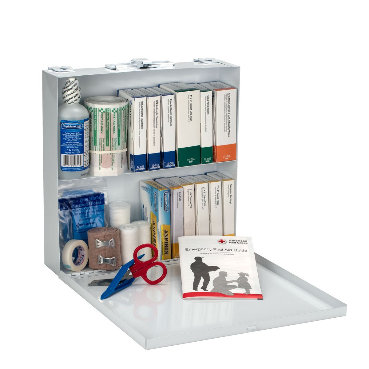 50 Person First Aid Kit, Metal Case