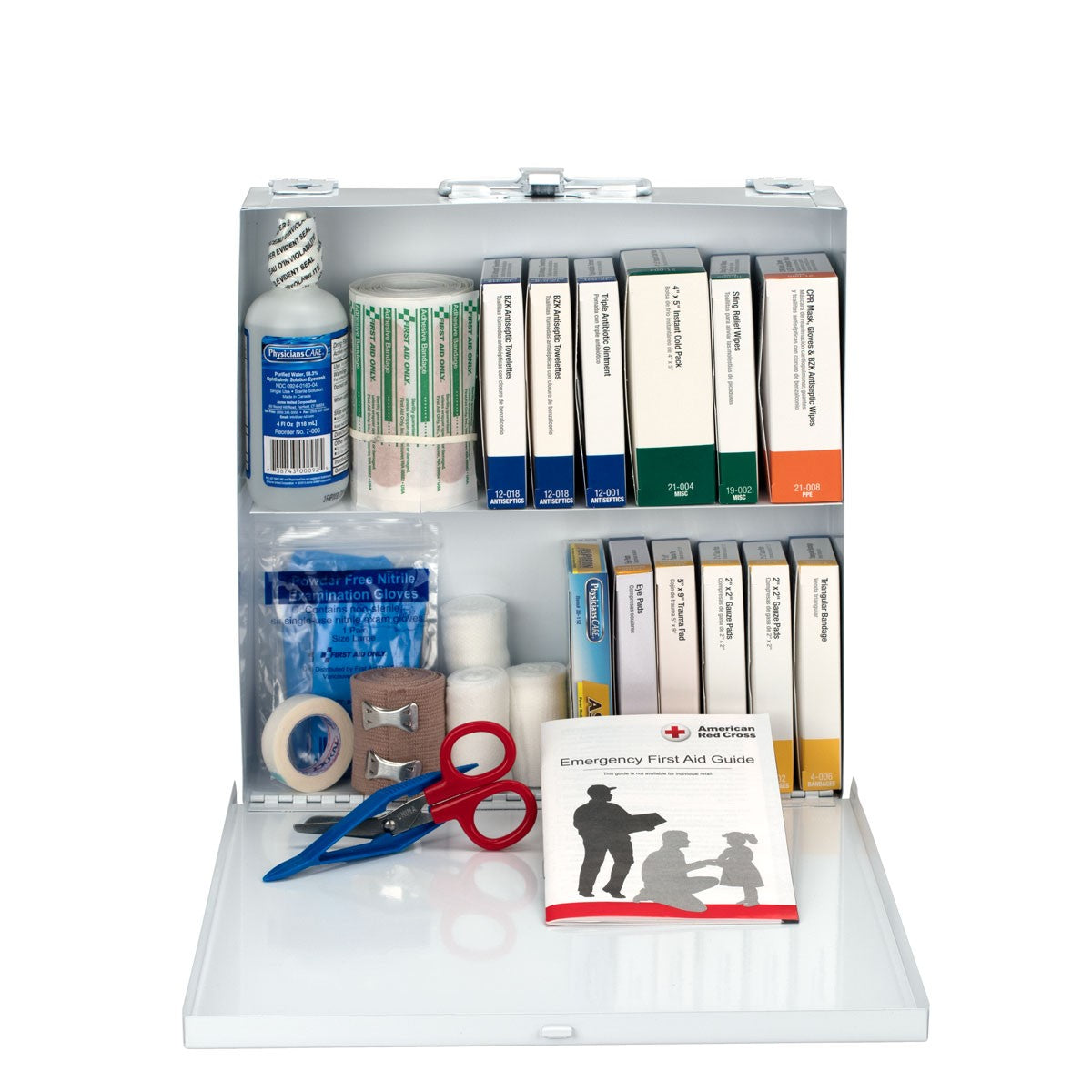 50 Person First Aid Kit, Metal Case